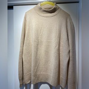 100% Cashmere Mock Turtle Sweater